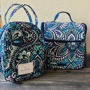 Vera Bradley Blue and Green Patterned Women's Bag Set